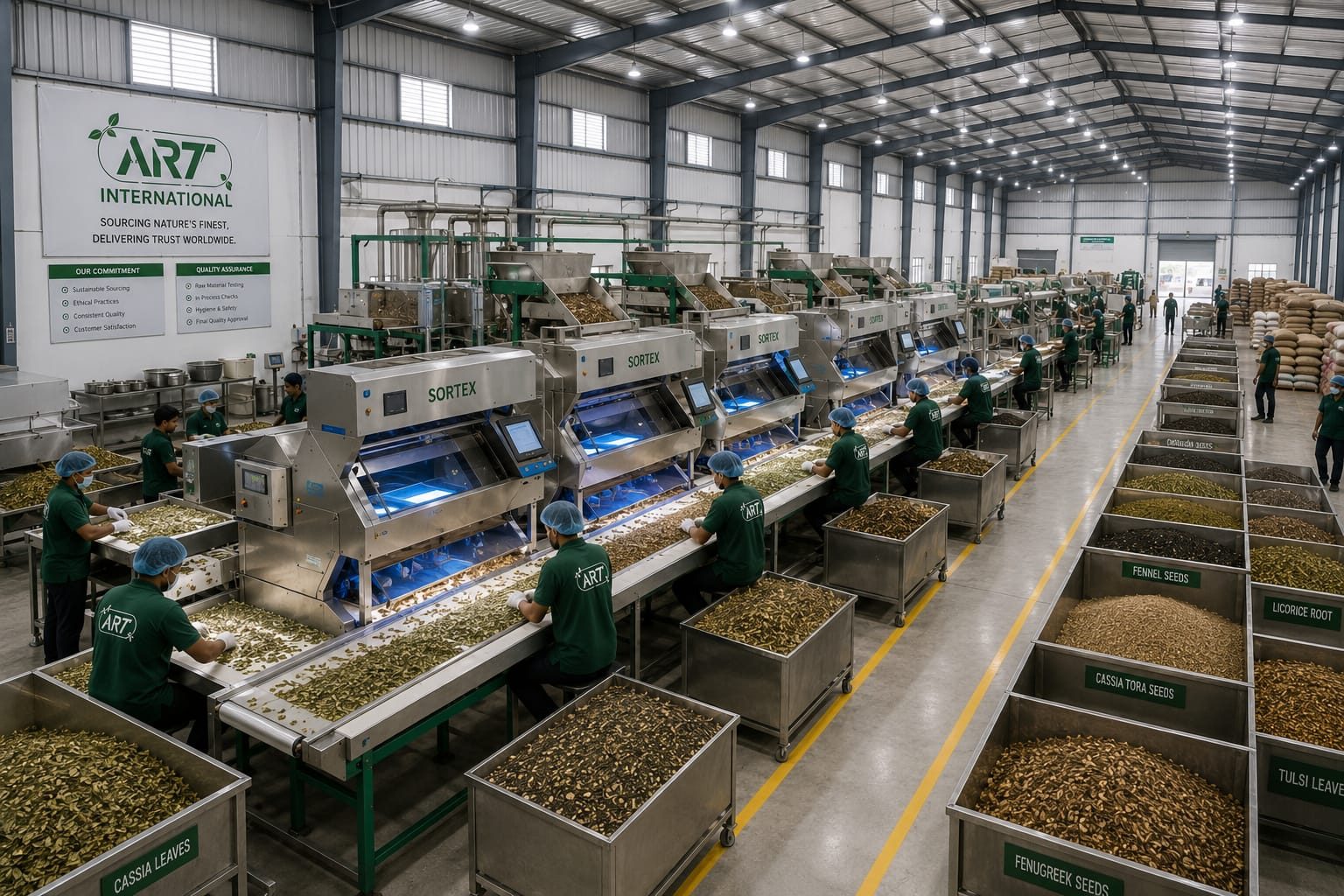 Sorting and grading, A.R.T International facility